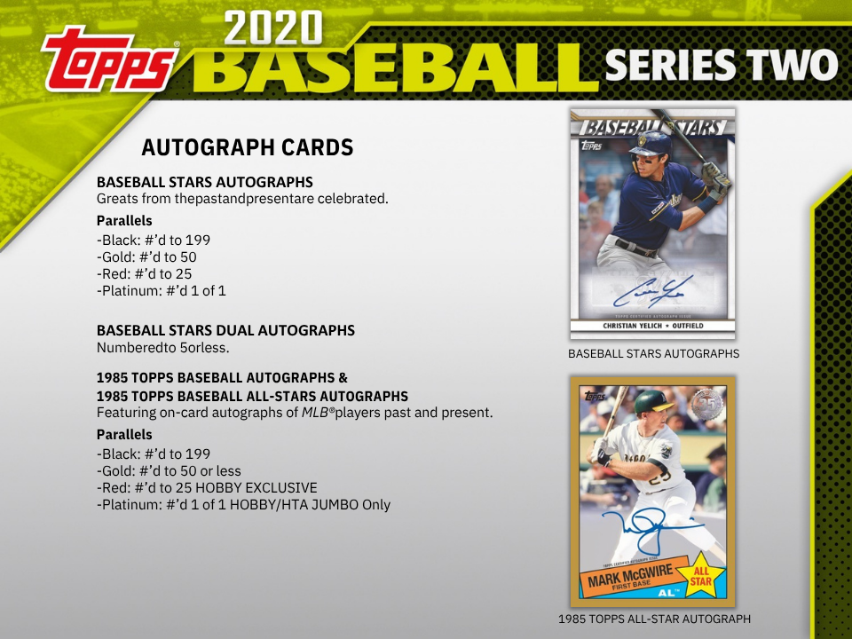 2020 Topps Series 2 Baseball Hobby Box
