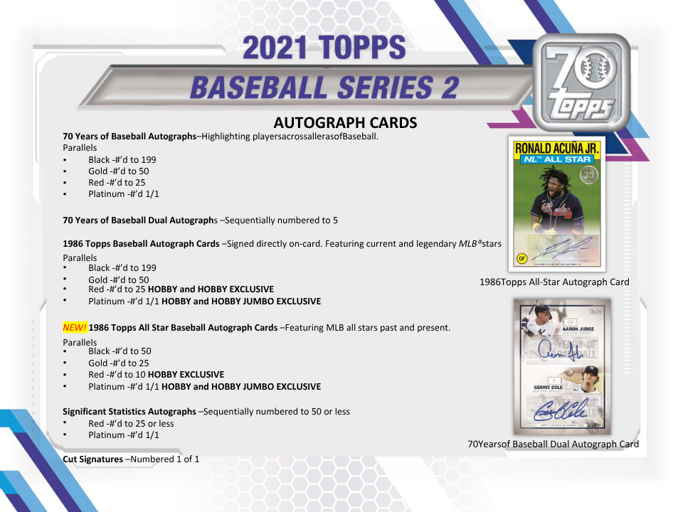 2021 Topps Series 2 Baseball Hobby Box