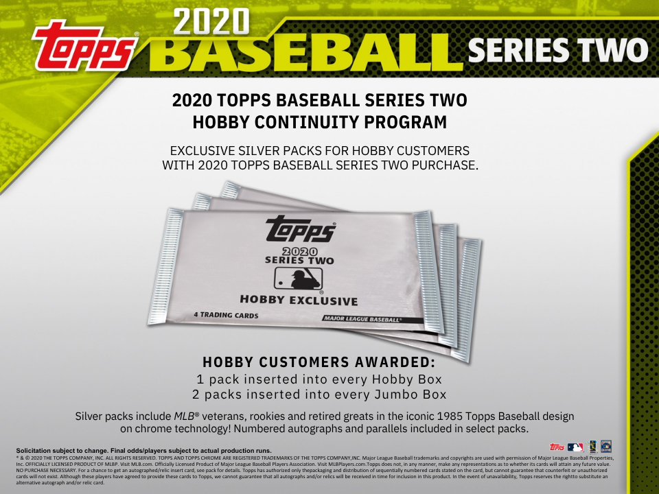 2020 Topps Series 2 Baseball Jumbo Box