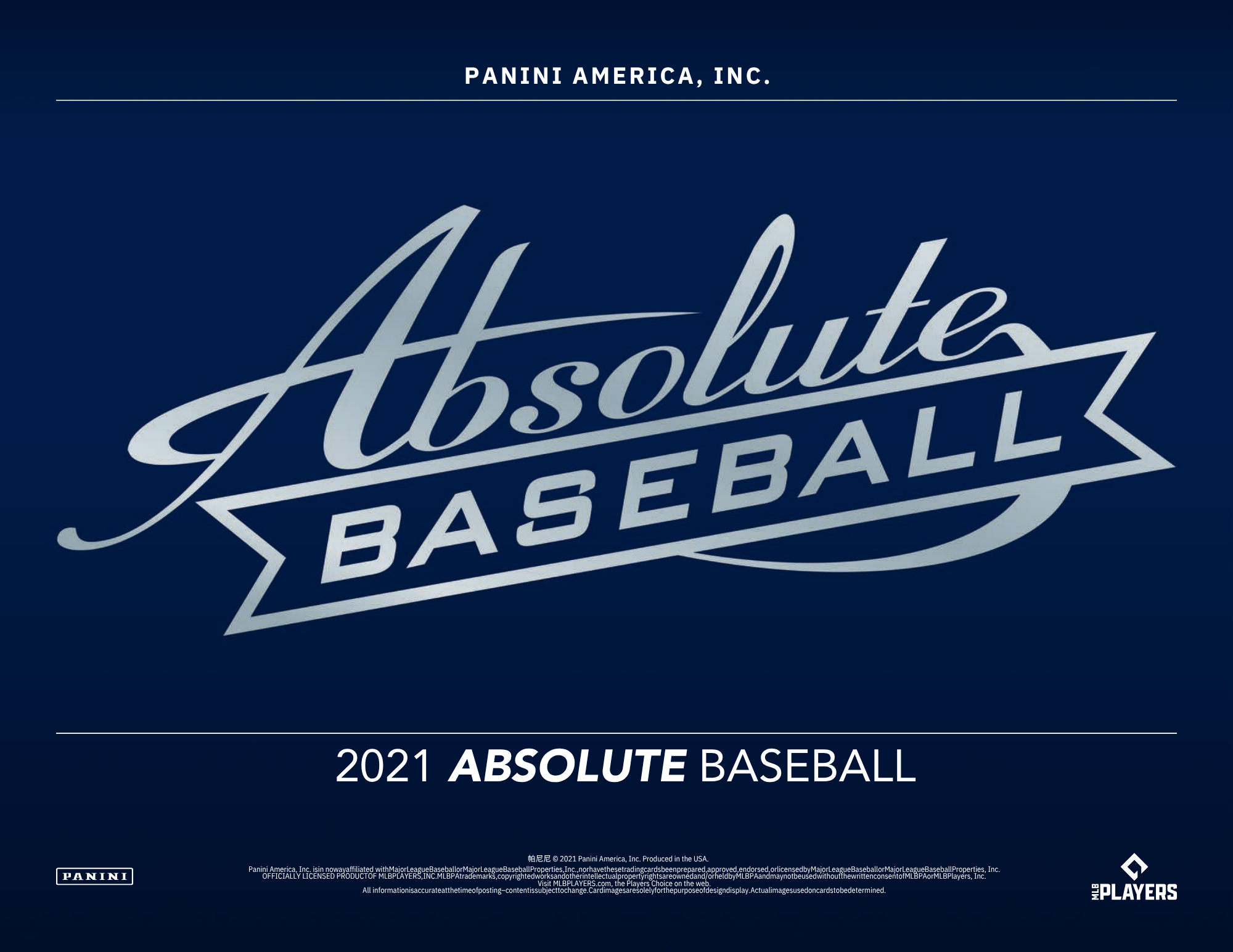 2021 Panini Absolute Baseball Hobby Box