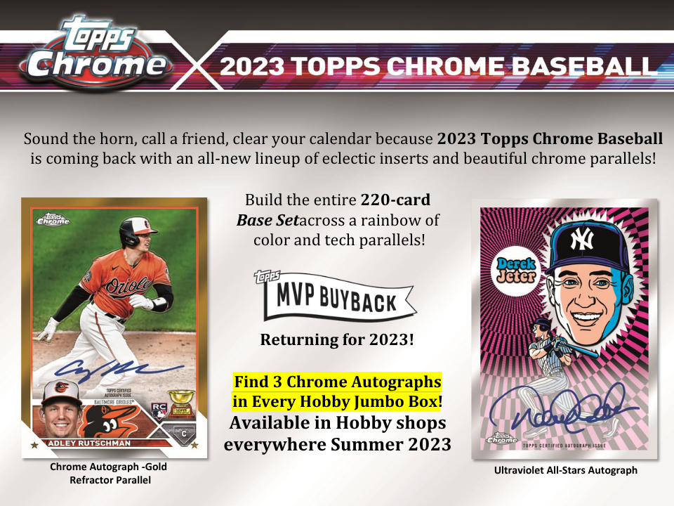 2023 Topps Chrome Baseball Jumbo HTA Box