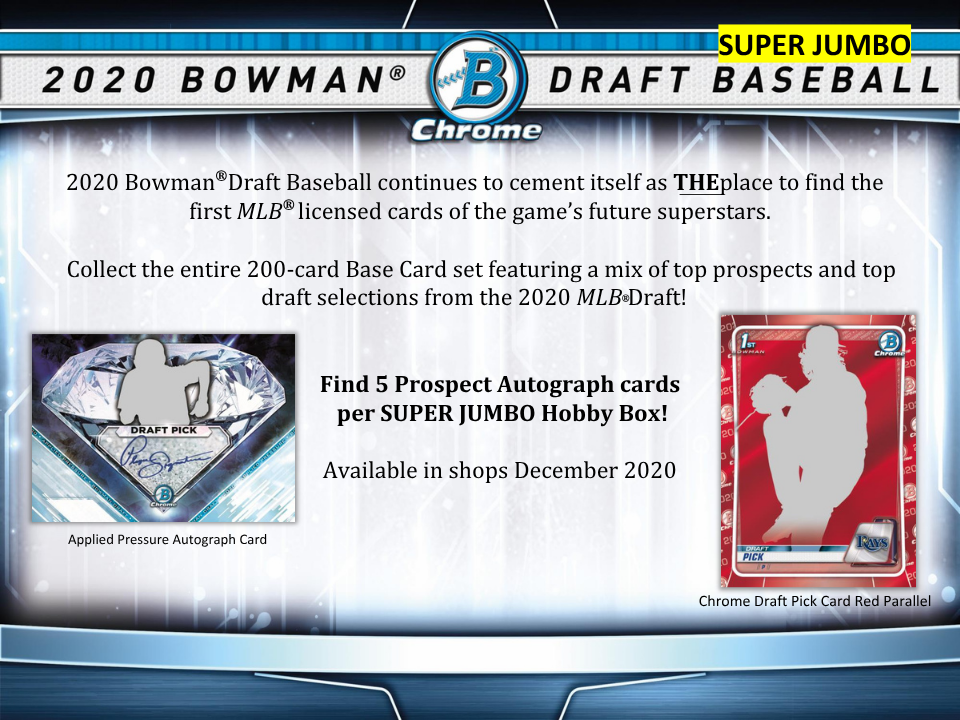2020 Bowman Draft Baseball Super Jumbo Box