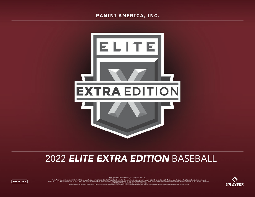2022 Panini Elite Extra Edition Baseball 1st Off The Line Hobby Box