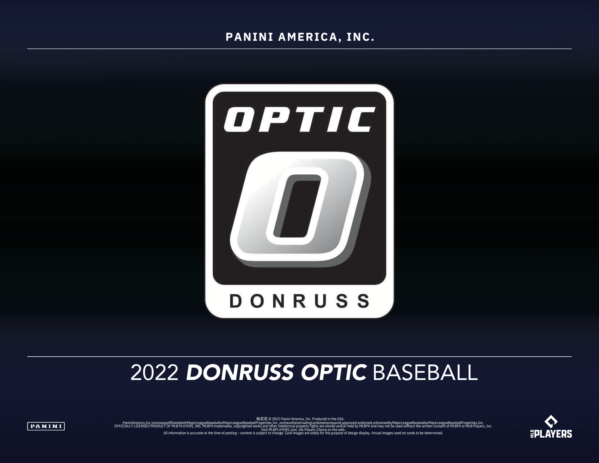 2022 Panini Donruss Optic Baseball Hobby Box