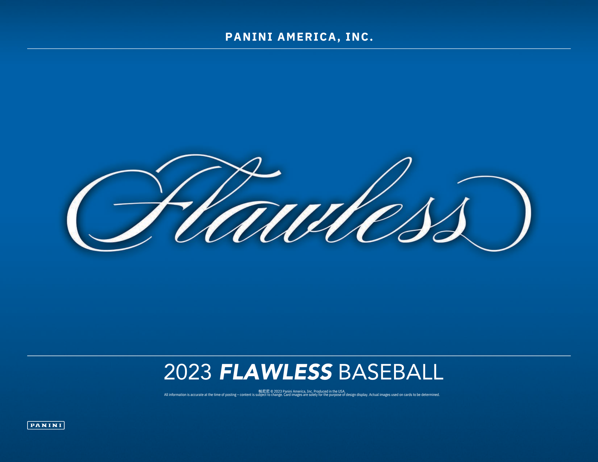 2023 Panini Flawless Baseball Hobby 2 Box Case