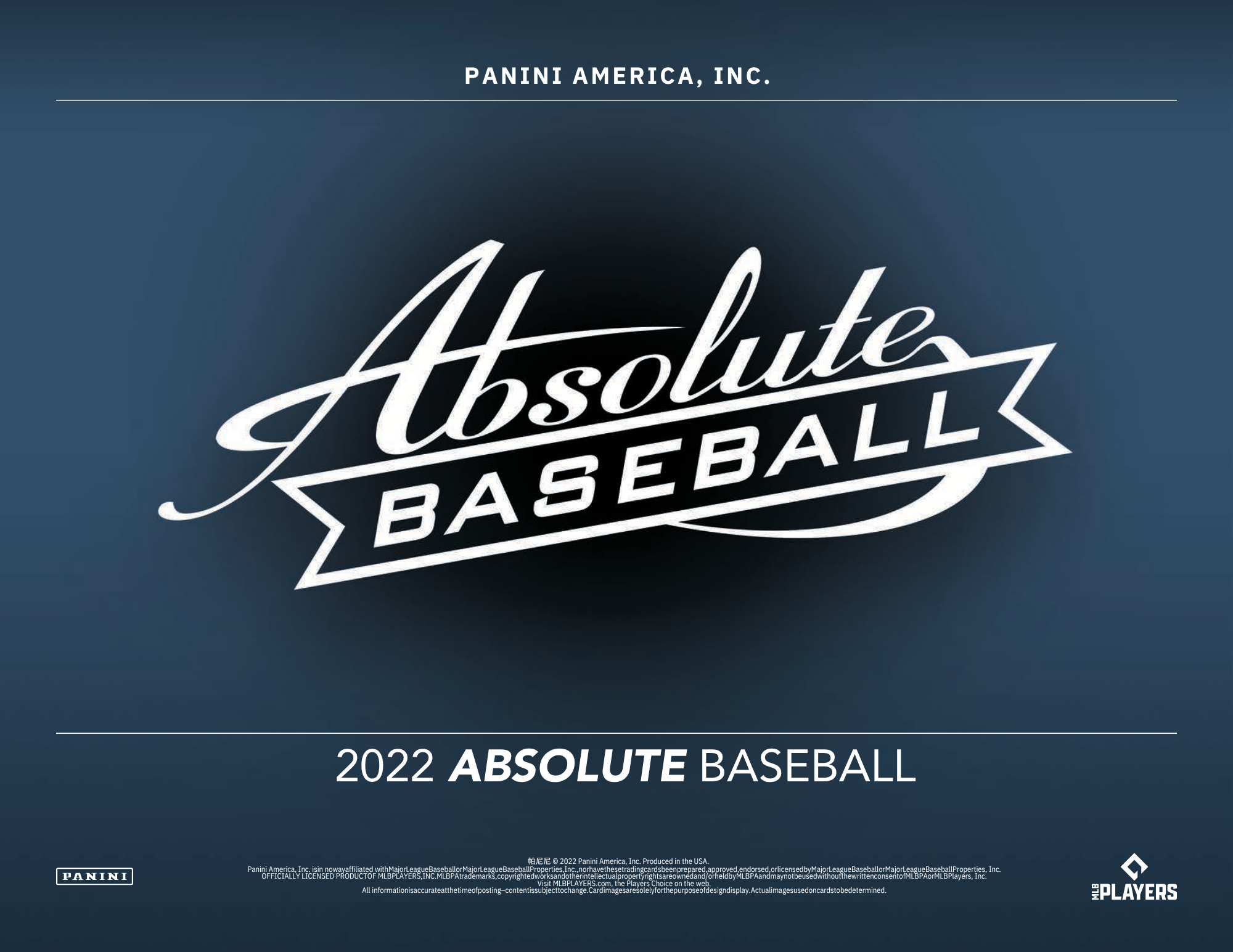 2022 Panini Absolute Baseball Hobby Box