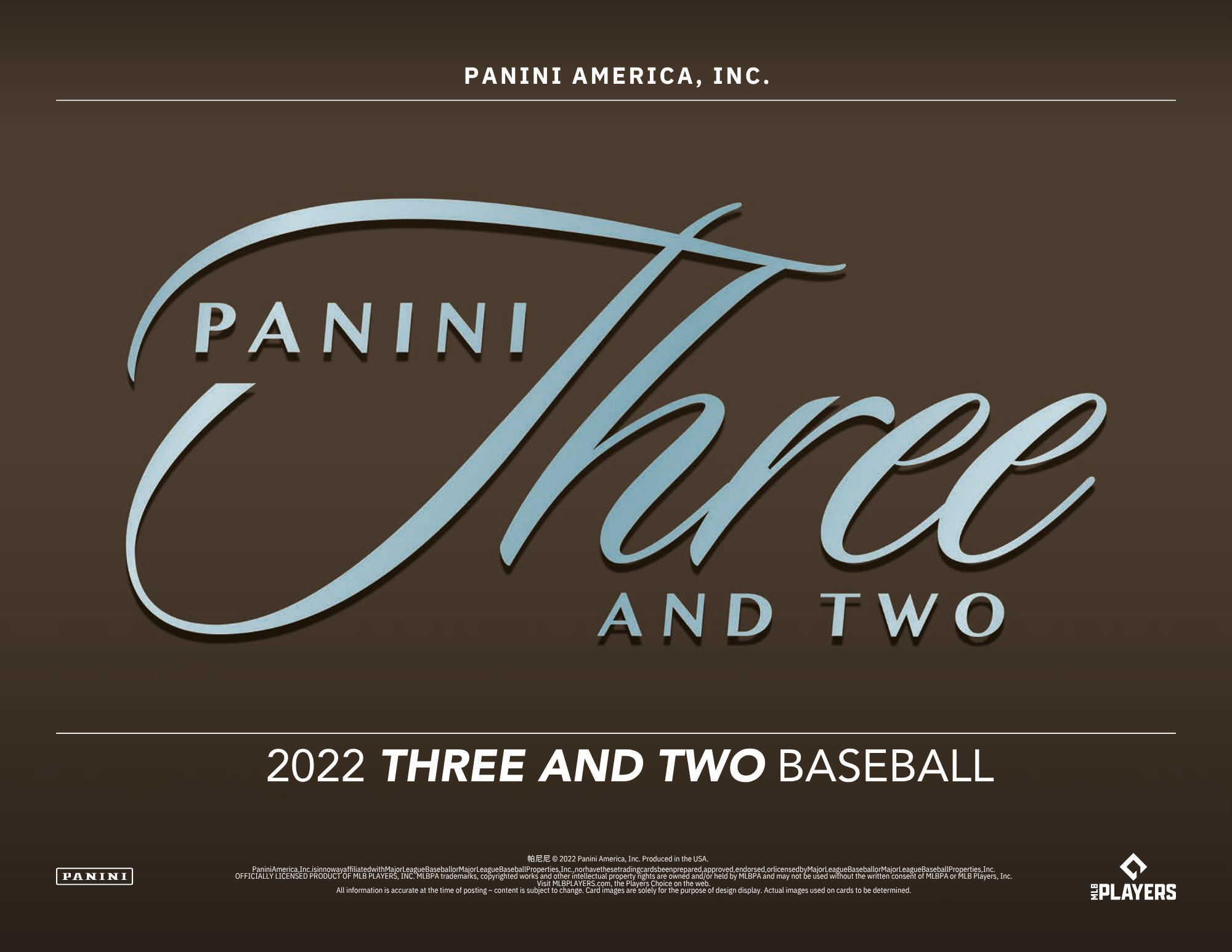 2022 Panini Three and Two Baseball 1st Off The Line Hobby Box