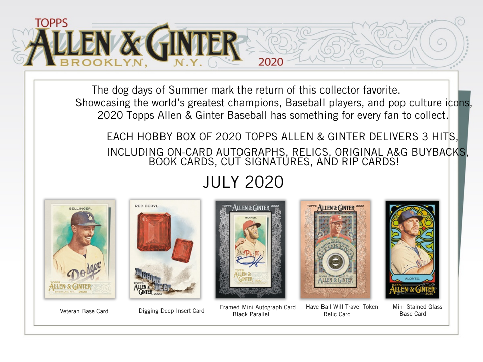2020 Topps Allen & Ginter Baseball Hobby Box