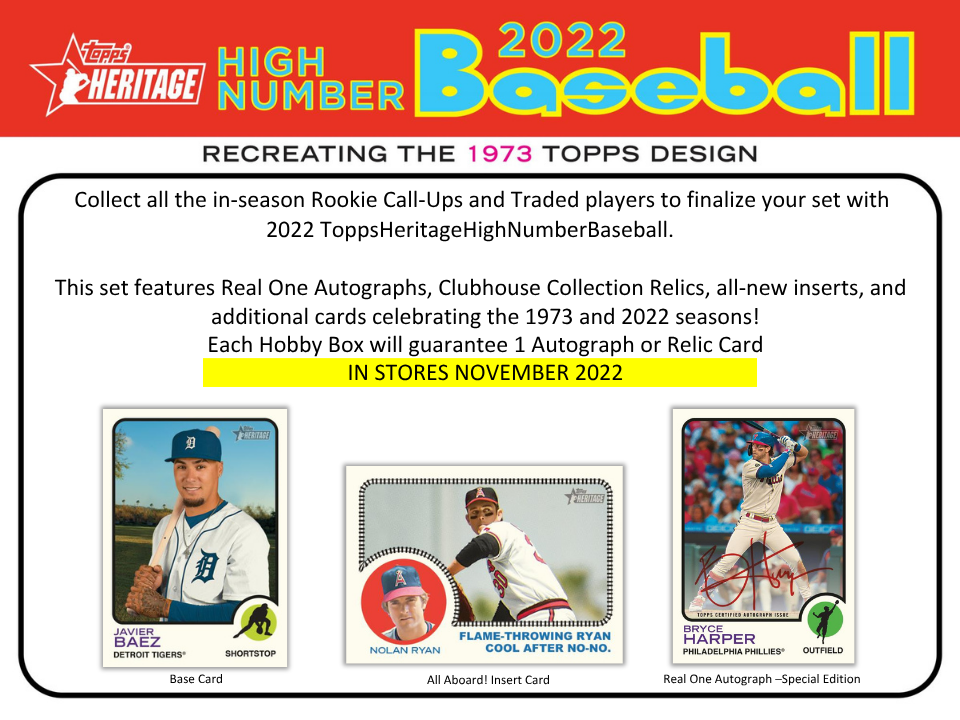 2022 Topps Heritage High Number Baseball Hobby Box