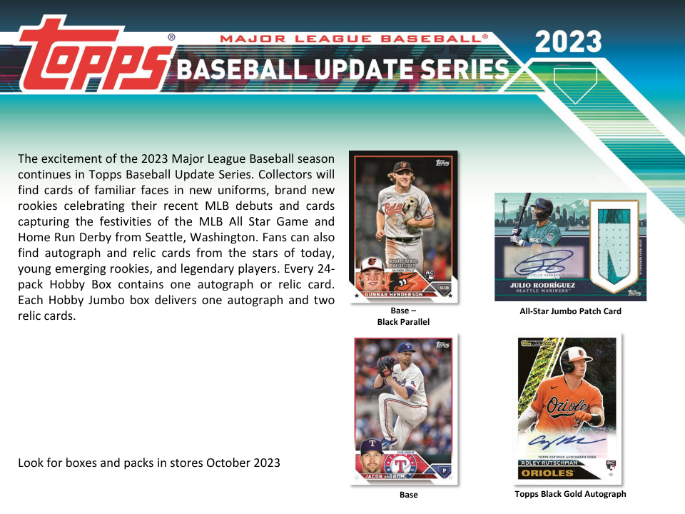 2023 Topps Update Series Baseball Hobby Box