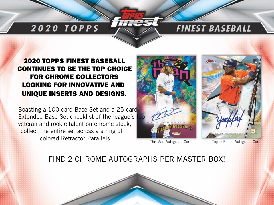 2020 Topps Finest Baseball Hobby Box
