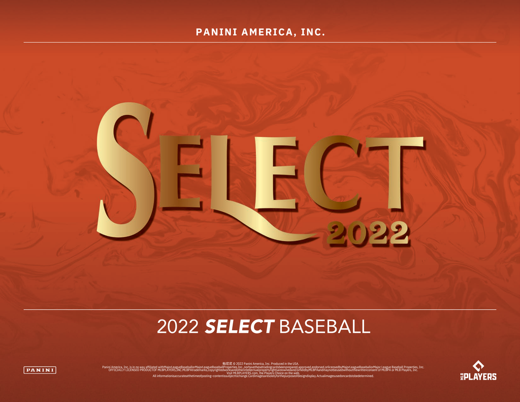2022 Panini Select Baseball 1st Off The Line Hobby Box