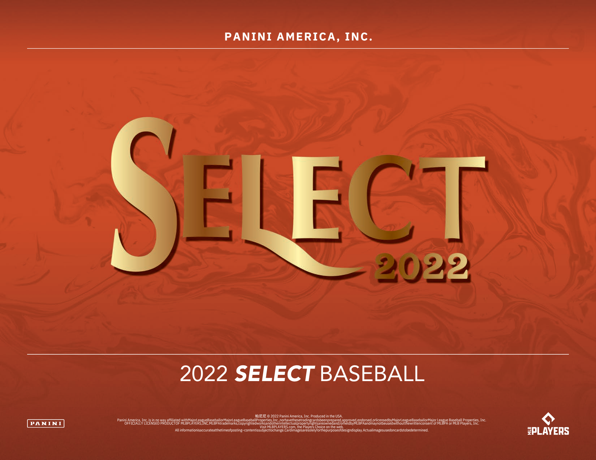 2022 Panini Select Baseball 1st Off The Line Hobby Box