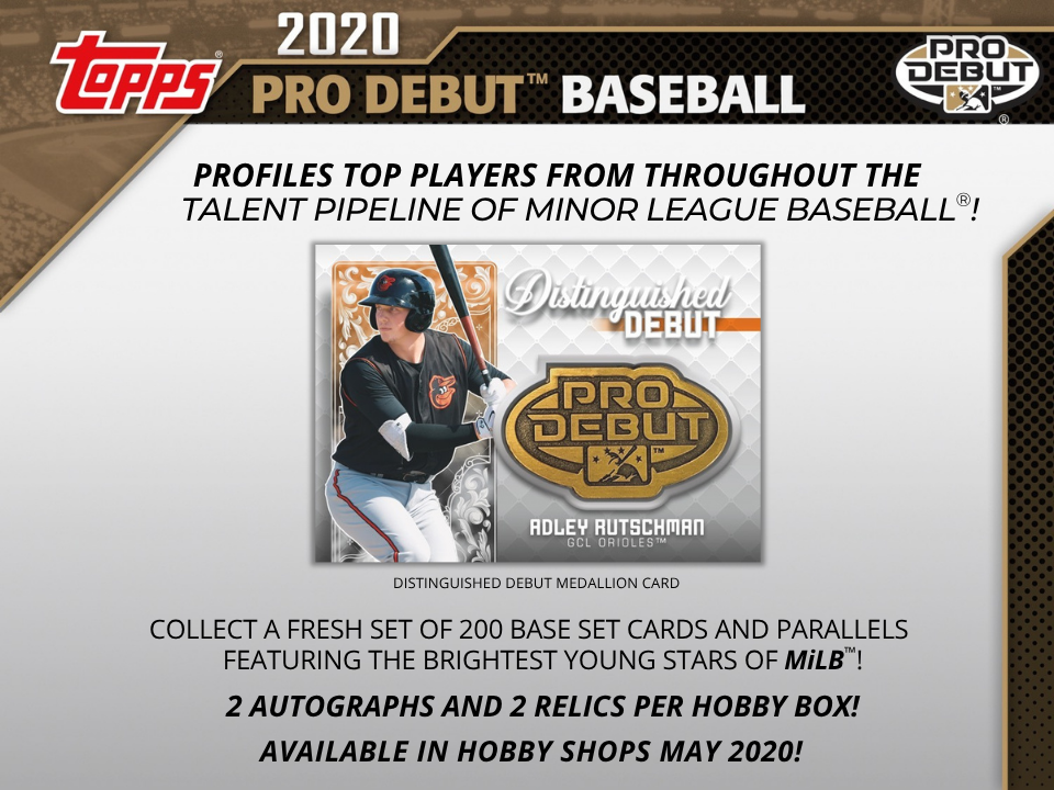 2020 Topps Pro Debut Baseball Hobby Box
