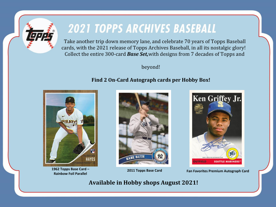 2021 Topps Archives Baseball Hobby Box