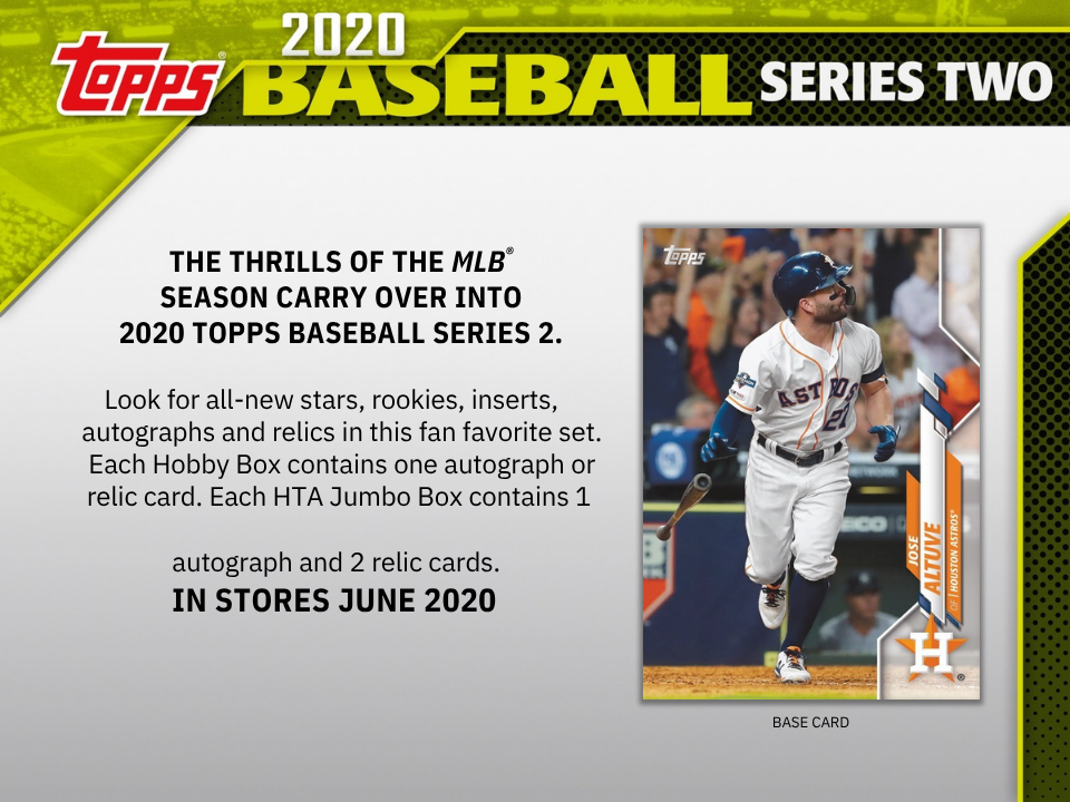 2020 Topps Series 2 Baseball Jumbo Box
