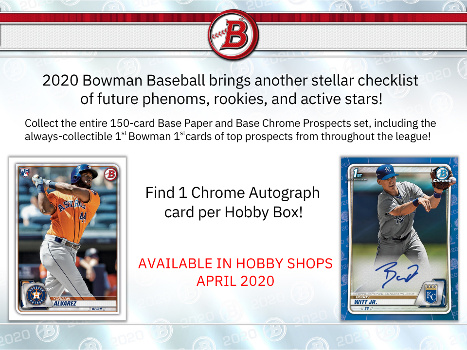 2020 Bowman Baseball Hobby Box