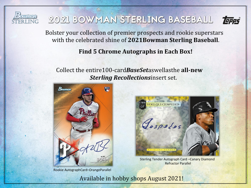 2021 Bowman Sterling Baseball Hobby Box