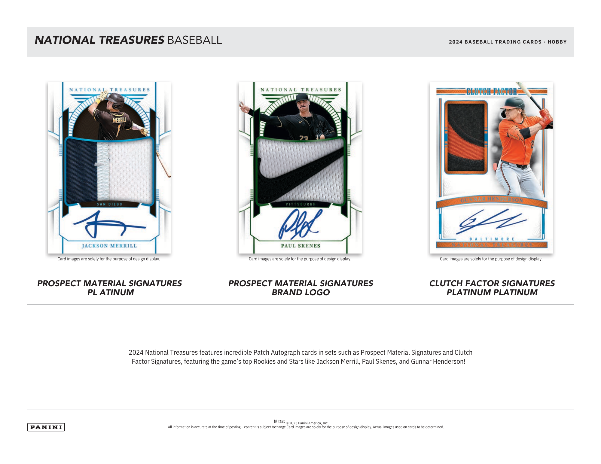 2024 Panini National Treasures Baseball Hobby 4 Box Case