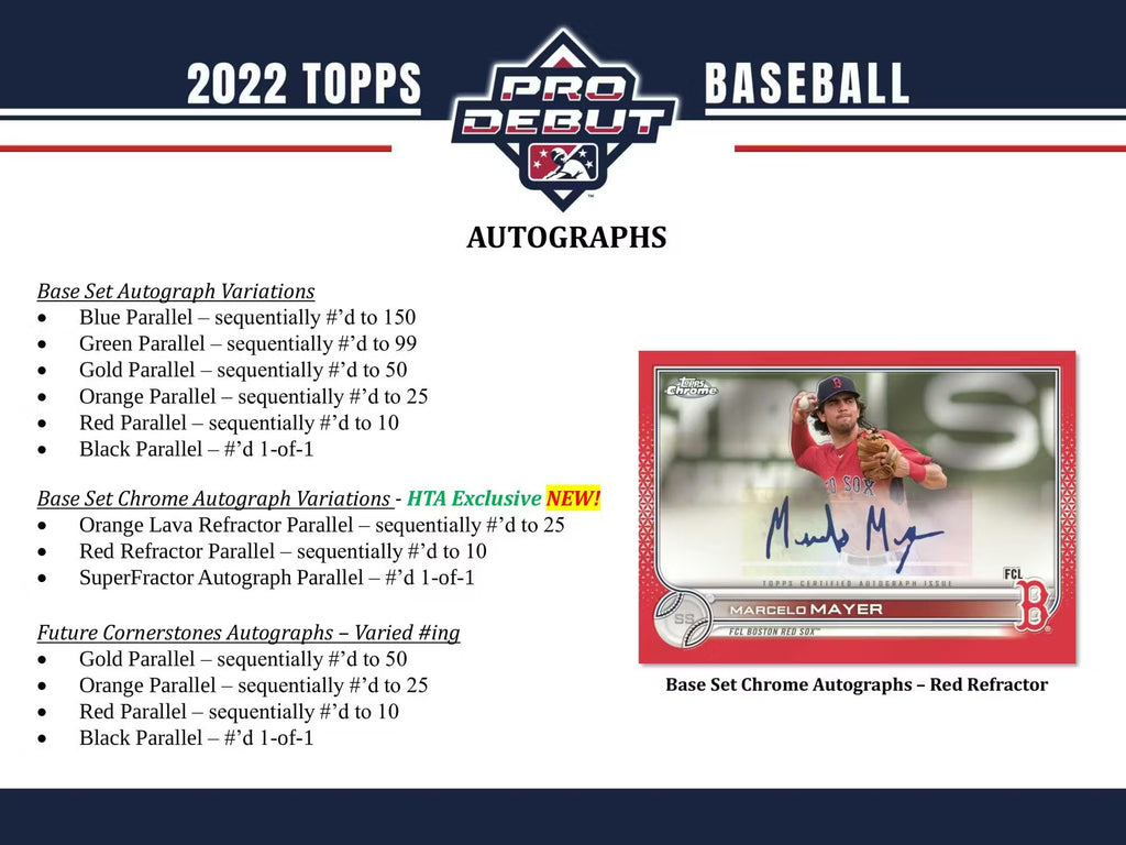 2022 Topps Pro Debut Baseball Hobby Box