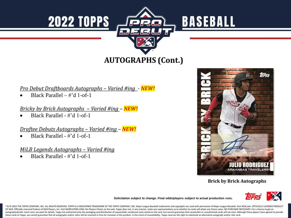 2022 Topps Pro Debut Baseball Hobby Box