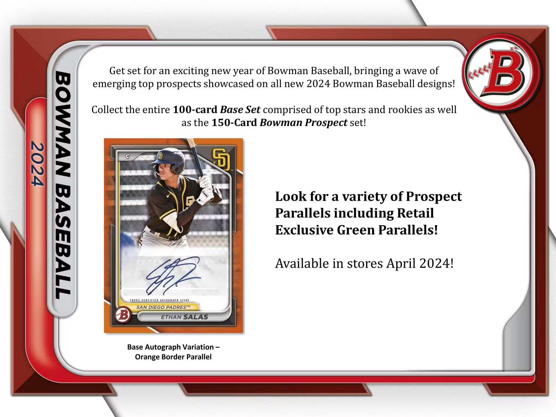 2024 Bowman Baseball Retail Box