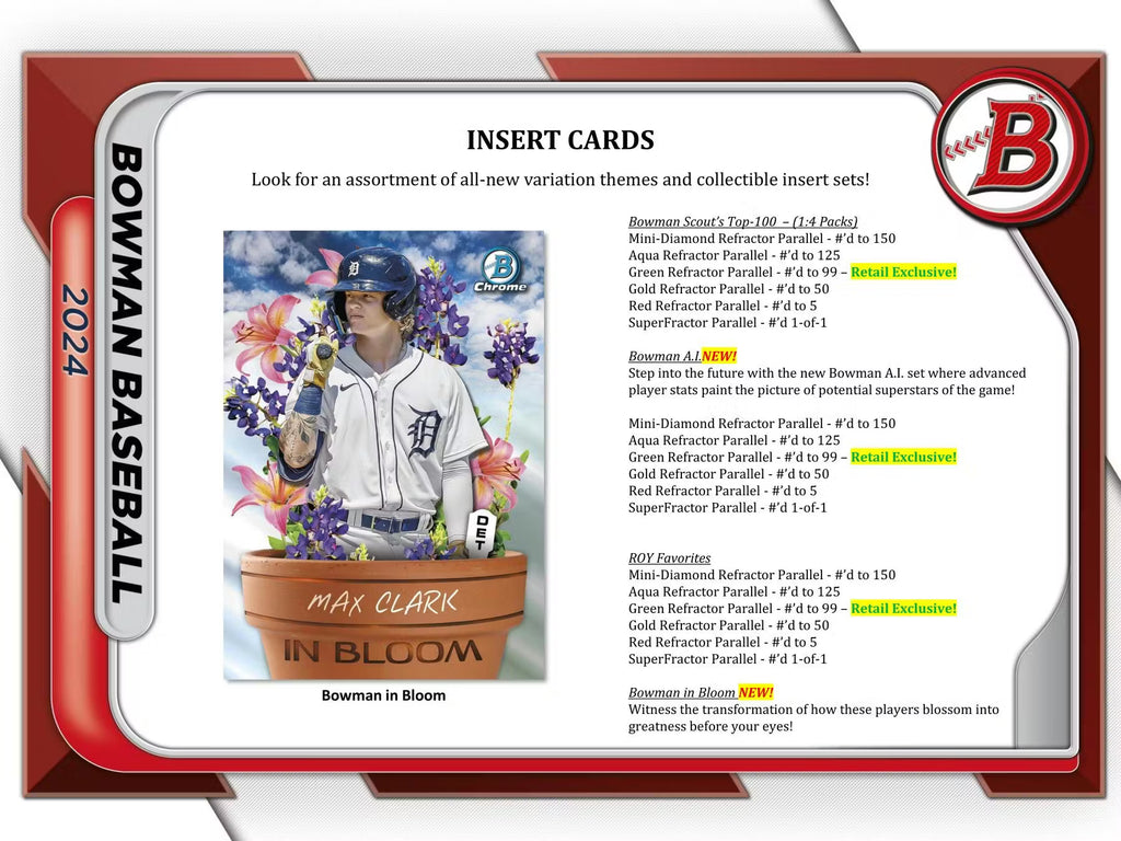 2024 Bowman Baseball Retail Box