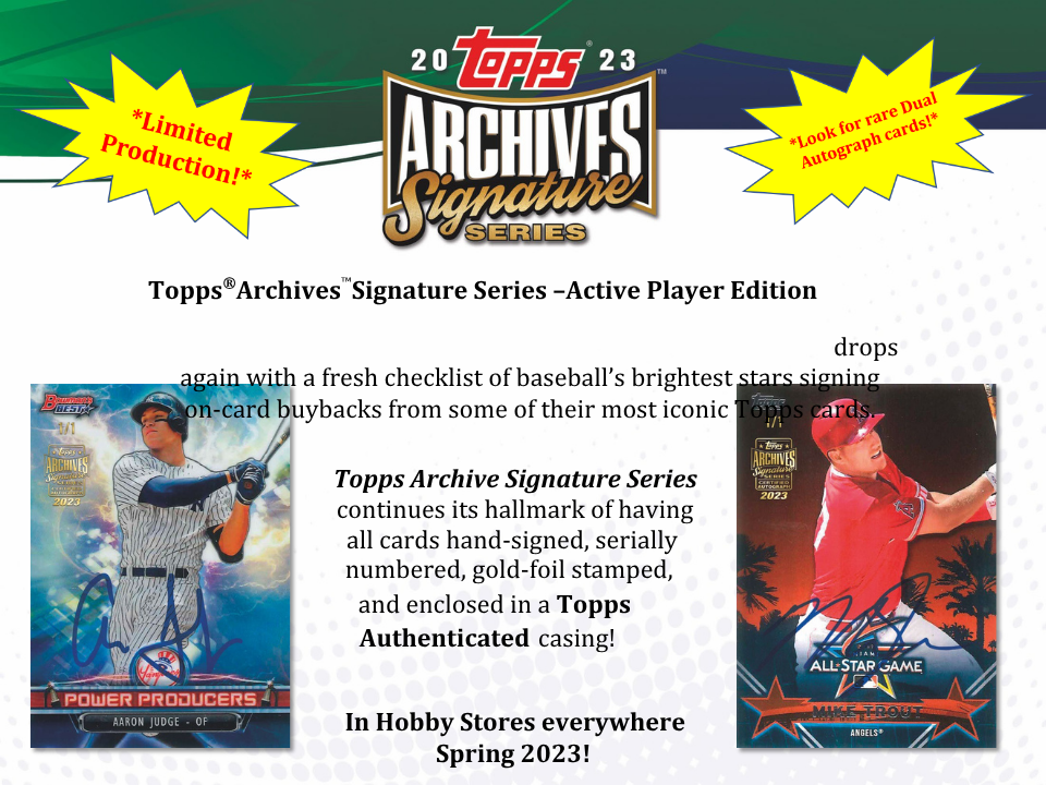 2023 Topps Archives Signature Series Baseball Box