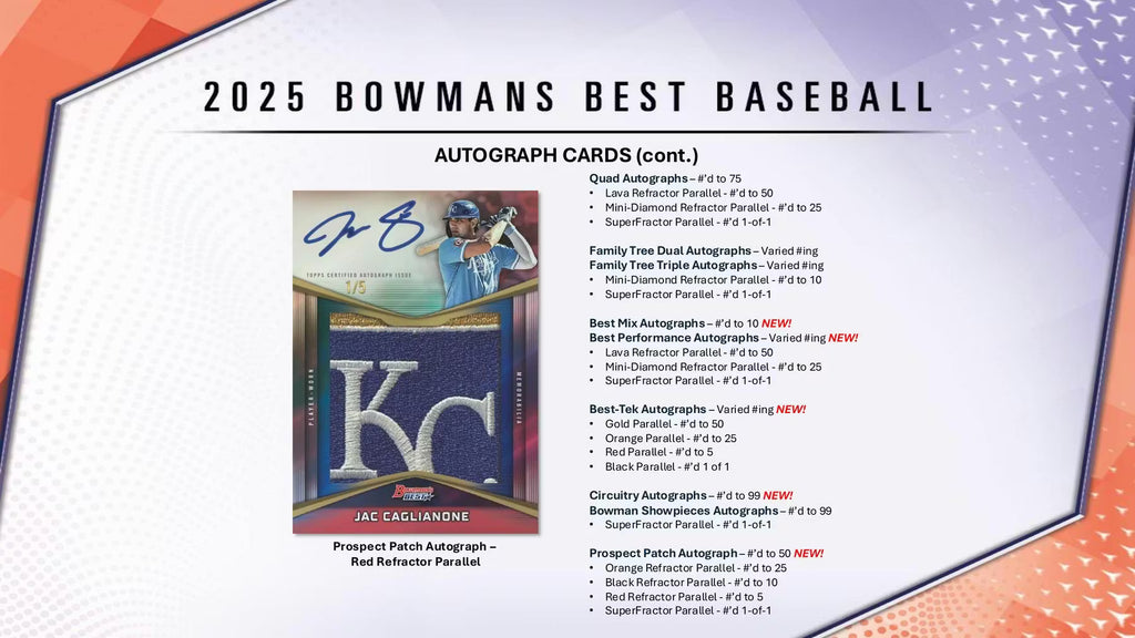 2025 Bowman's Best Baseball Hobby Box