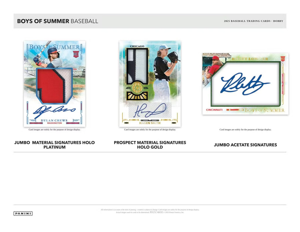 2025 Panini Boys of Summer Baseball Hobby Box