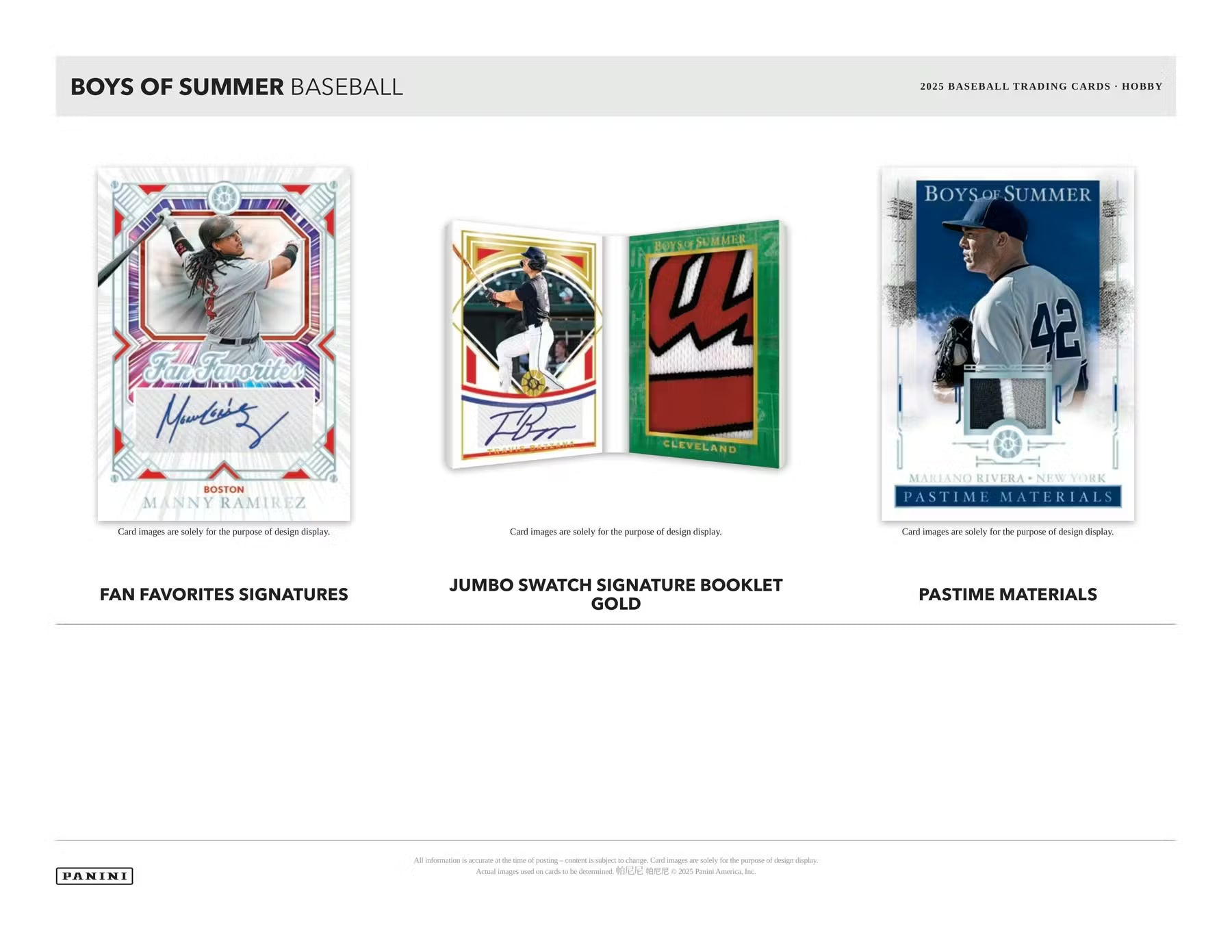 2025 Panini Boys of Summer Baseball Hobby Box