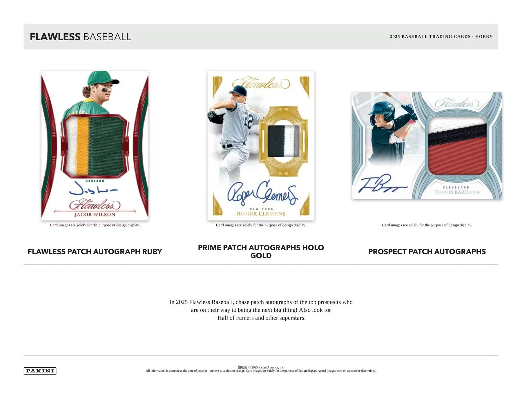 2025 Panini Flawless Baseball 1st Off The Line 2 Box Case