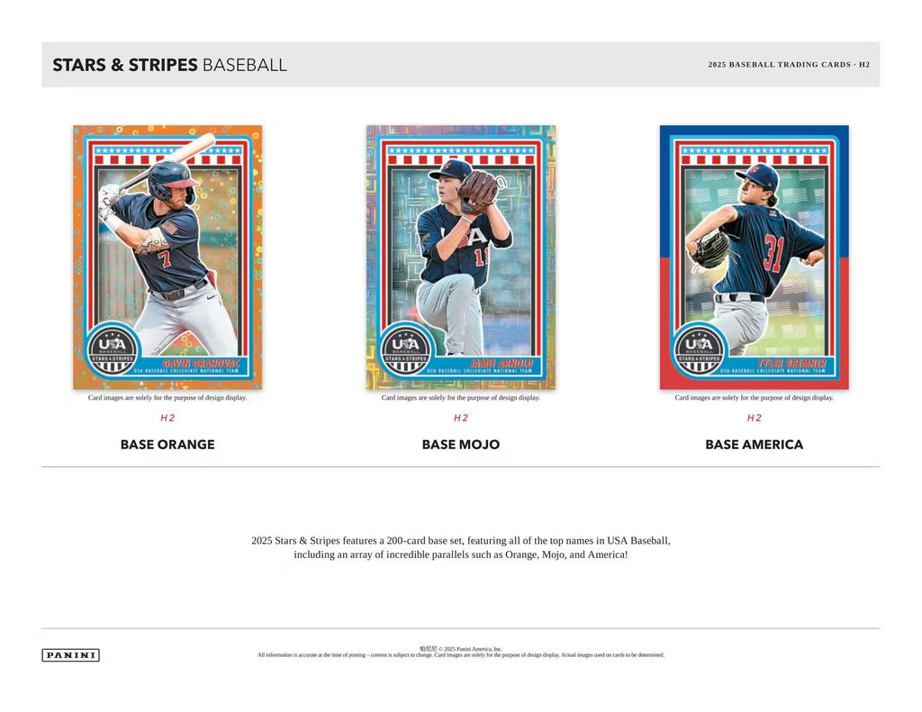 2025 Panini USA Stars & Stripes Baseball H2 Box