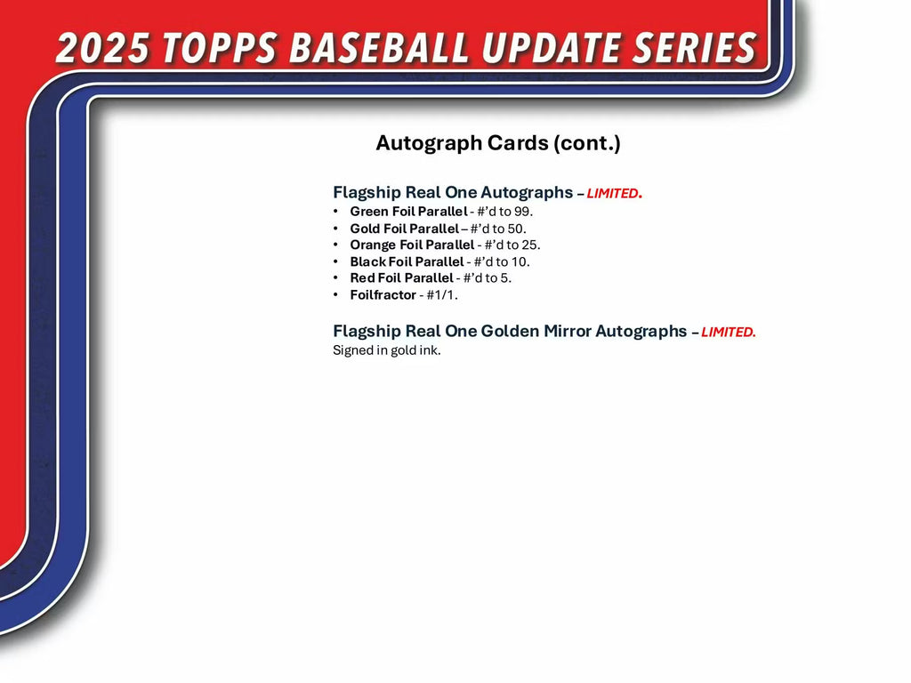 2025 Topps Update Series Baseball Blaster Box