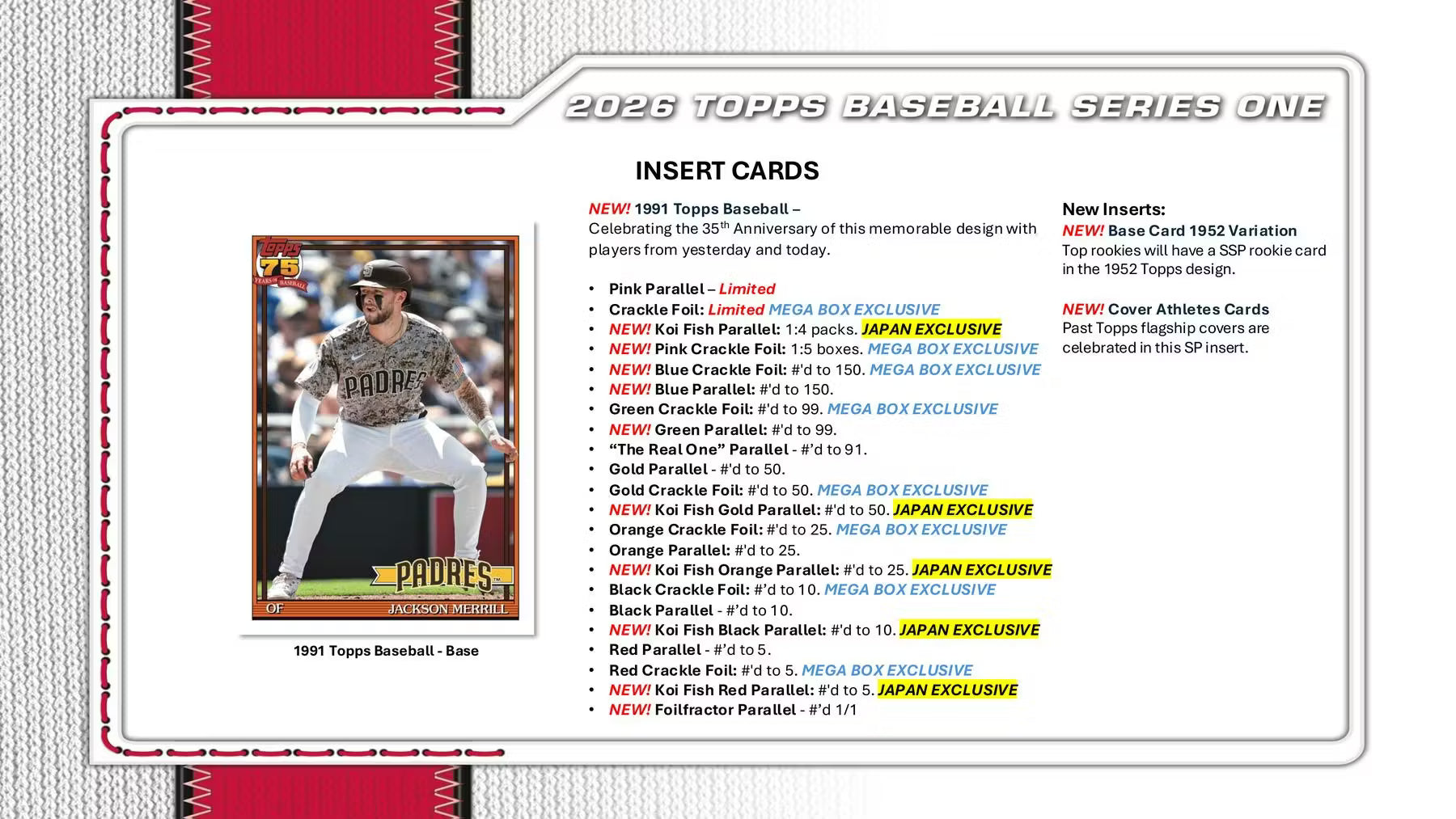 2026 Topps Series 1 Baseball Hobby Pack