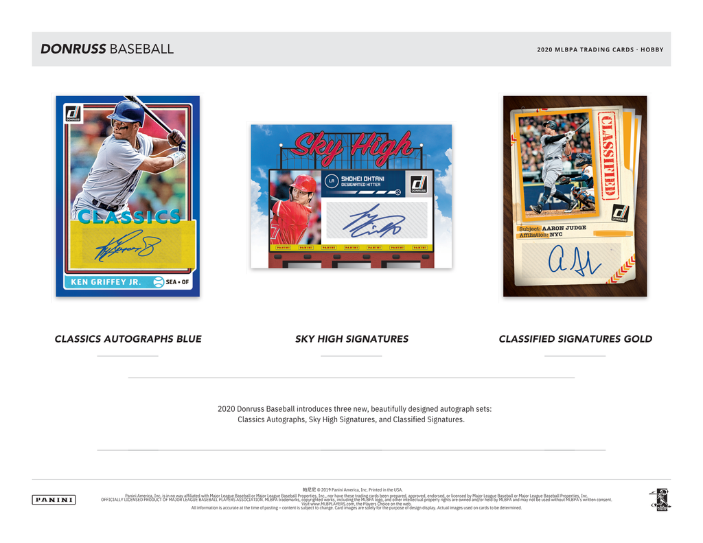 2020 Panini Donruss Baseball Hobby Box