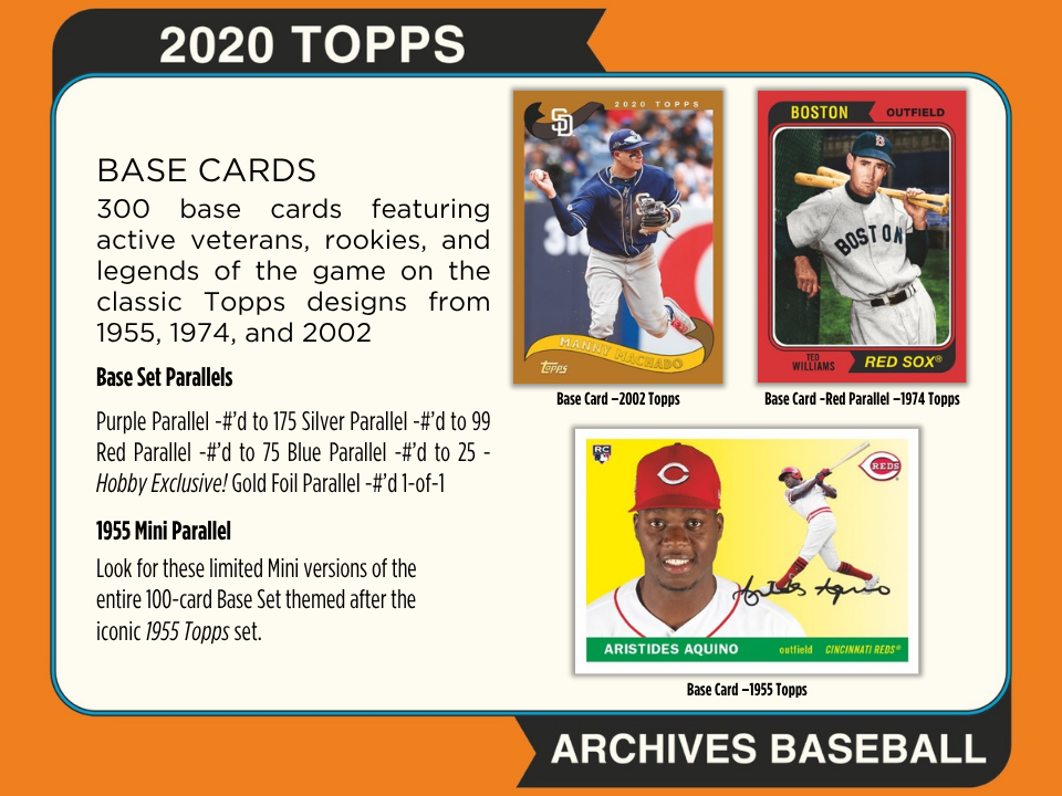 2020 Topps Archives Baseball Hobby Box