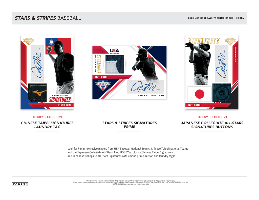 2020 Panini Stars and Stripes Baseball Hobby Box