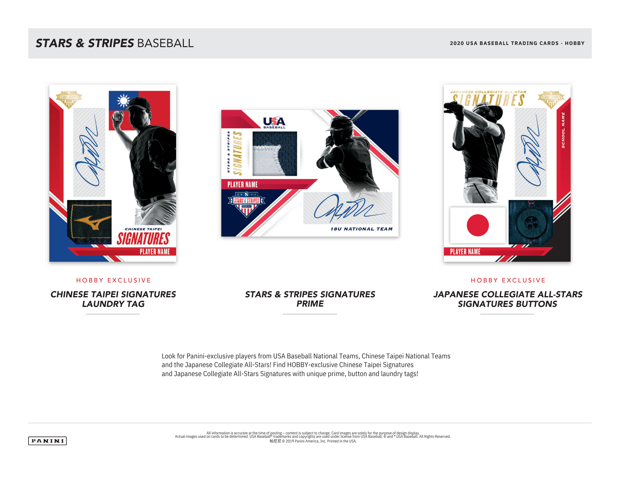2020 Panini Stars and Stripes Baseball Hobby Box