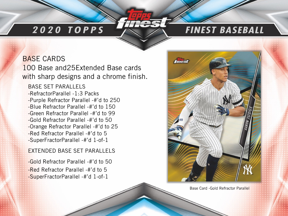 2020 Topps Finest Baseball Hobby Box