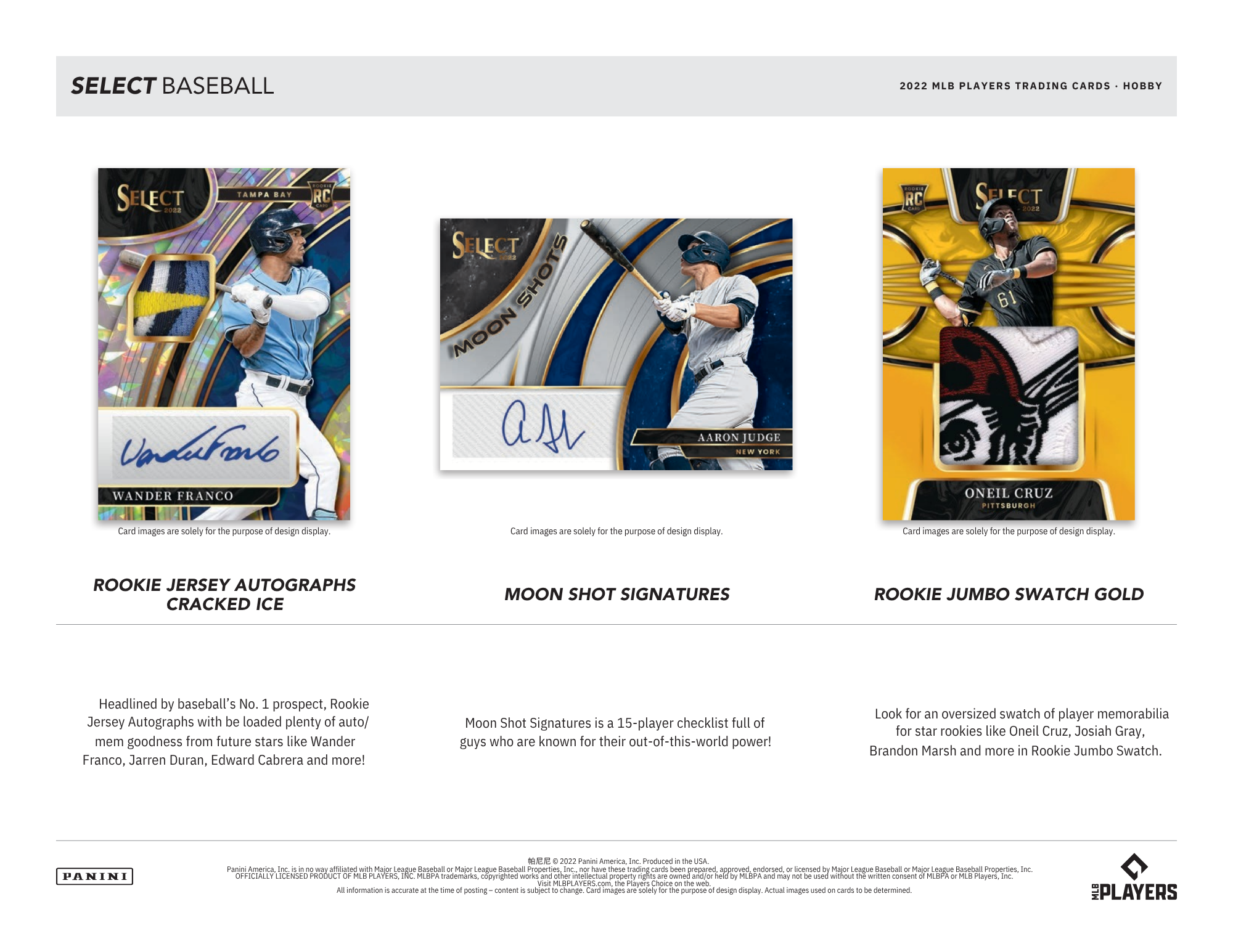 2022 Panini Select Baseball 1st Off The Line Hobby Box