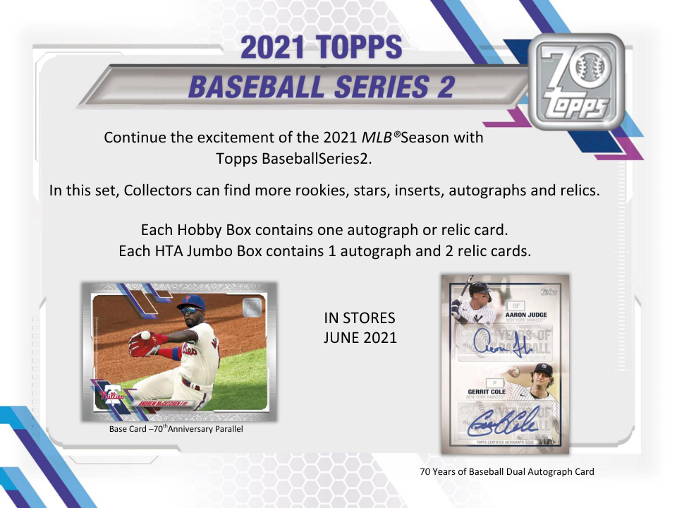 2021 Topps Series 2 Baseball Hobby Box
