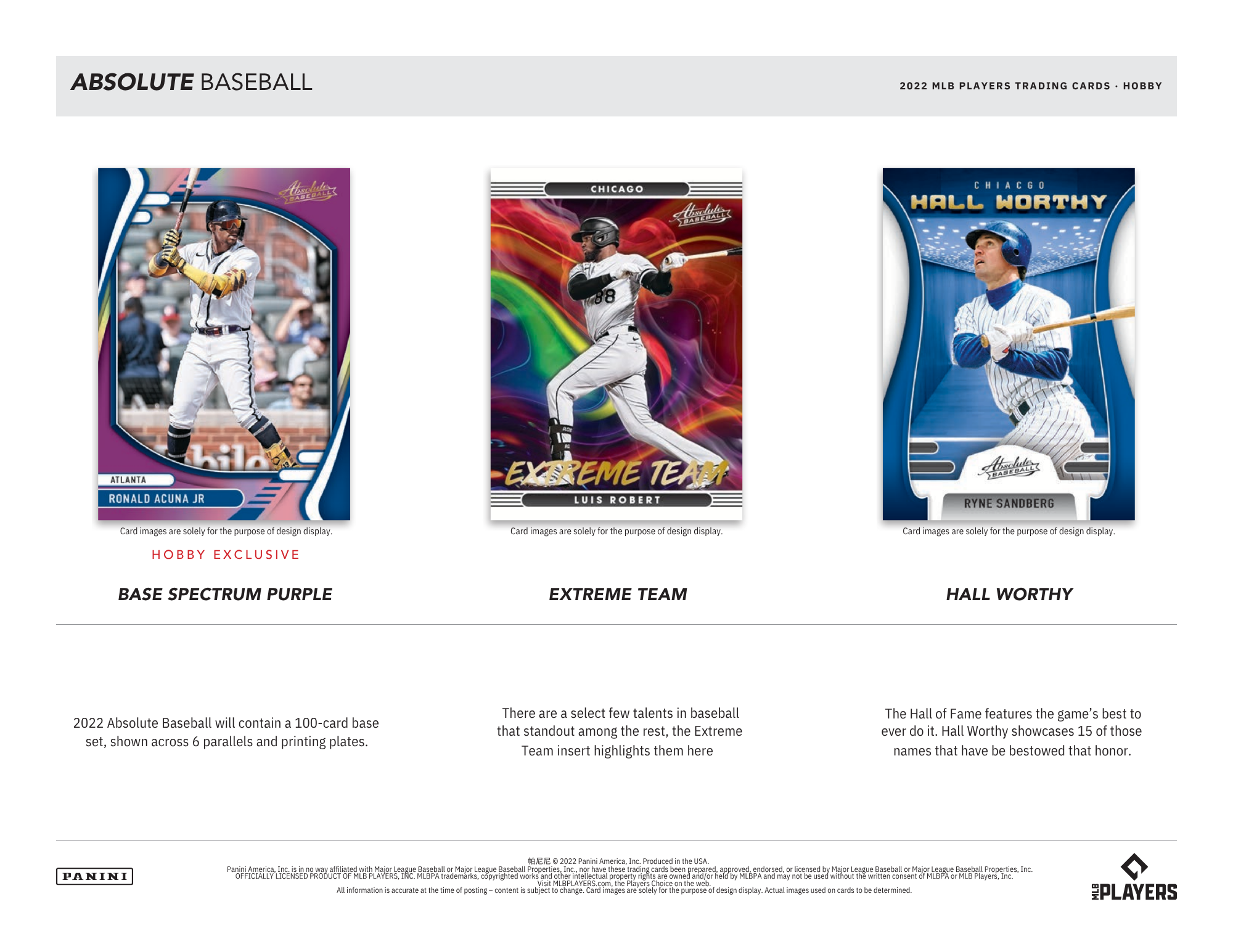2022 Panini Absolute Baseball Hobby Box