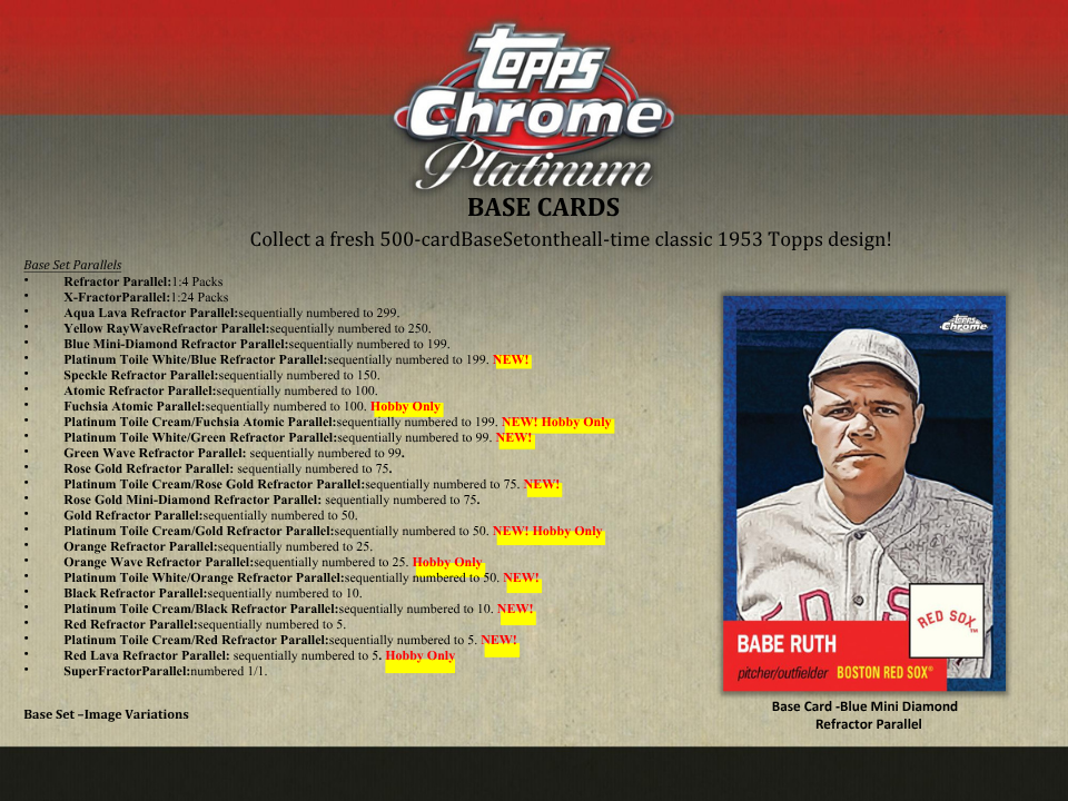 2022 Topps Chrome Platinum Anniversary Baseball Hobby Box