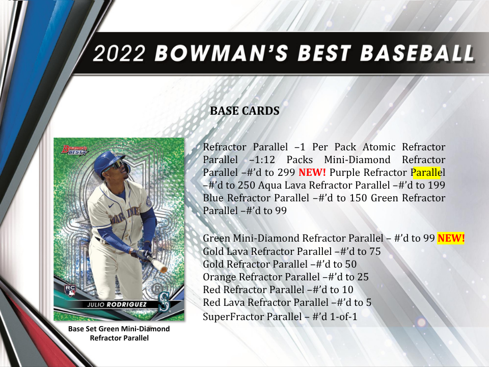 2022 Bowman's Best Baseball Hobby Box