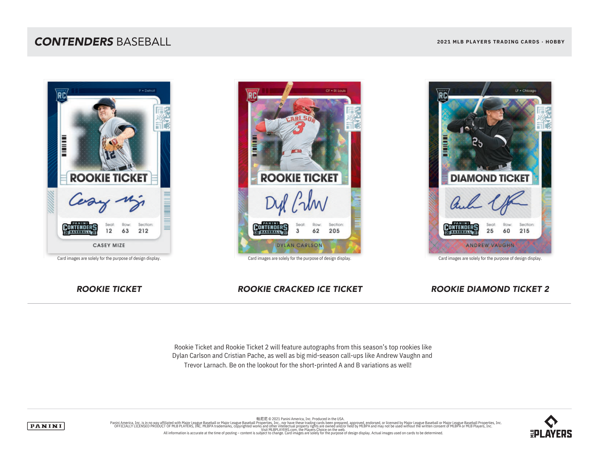 2021 Panini Contenders Baseball Hobby Box