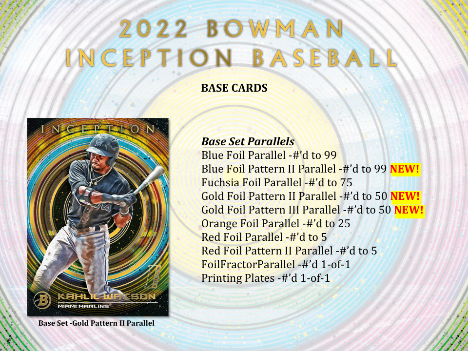 2022 Bowman Inception Baseball Hobby Box