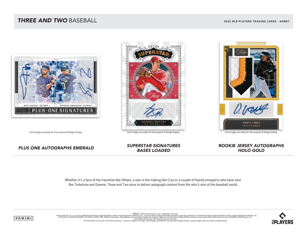 2022 Panini Three and Two Baseball 1st Off The Line Hobby Box