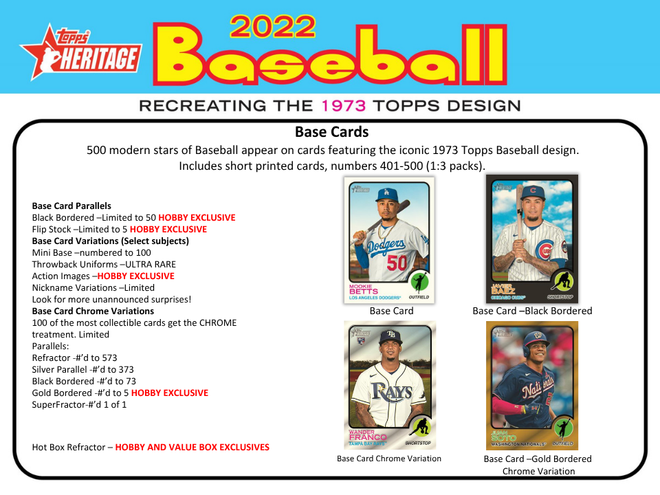 2022 Topps Heritage Baseball Hobby Box