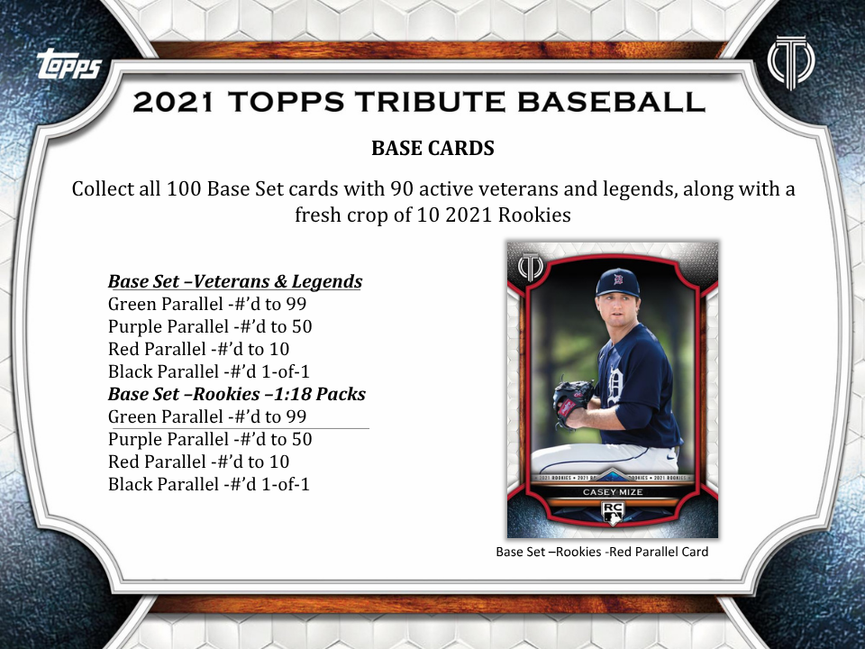 2021 Topps Tribute Baseball Hobby Box